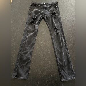 Hollister Black Ripped Jeans
